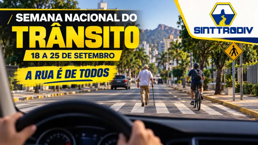 Peça da Semana Nacional do Trânsito 2026 do SINTTRODIV