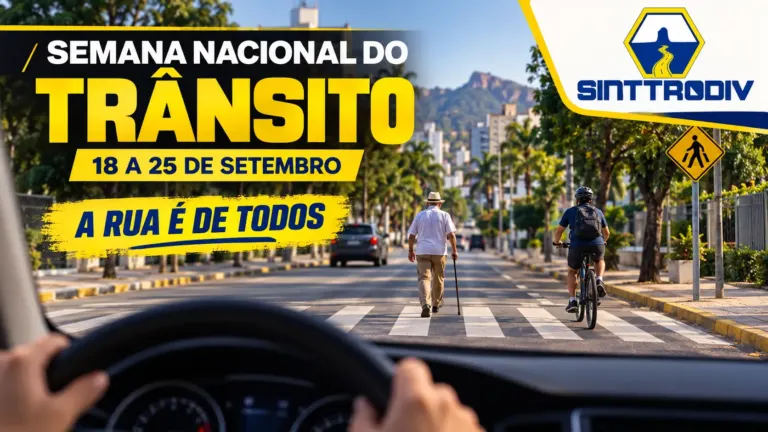 Peça da Semana Nacional do Trânsito 2026 do SINTTRODIV